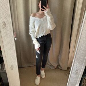 Women's Distressed Sweater